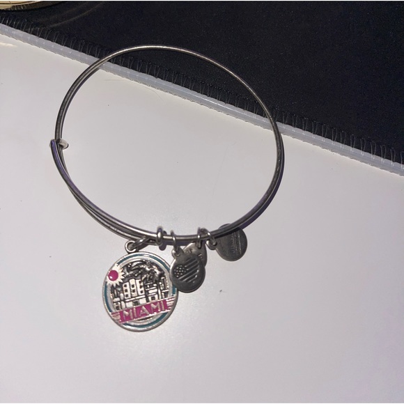 Alex & Ani Bracelet Set of 6 Bangles with Charms